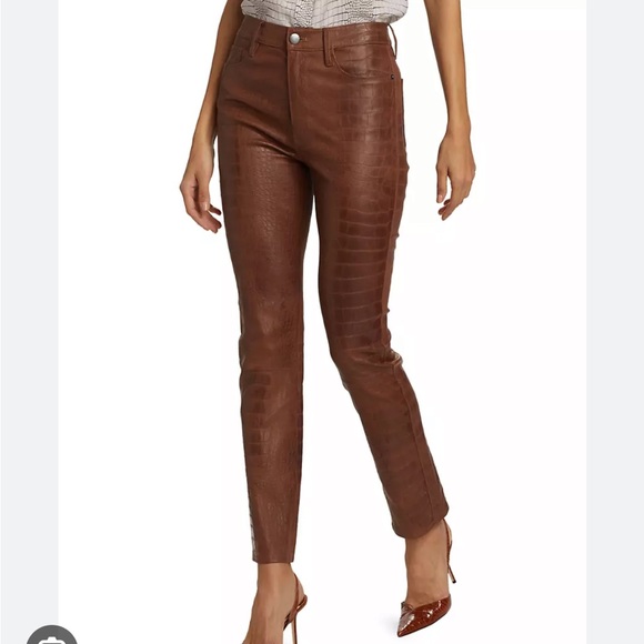 NWOT Frame Le Sylvie Leather pants sz 27 - Picture 3 of 12